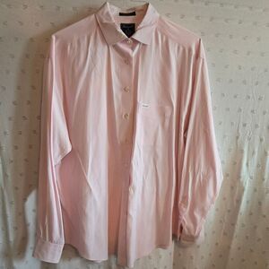 Faconnable Women's Light Pink Button-Down Shirt 100% Cotton